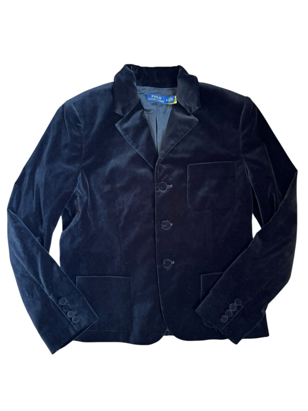 Polo Ralph Lauren Black Velvet Blazer Jacket Women’s Size 10